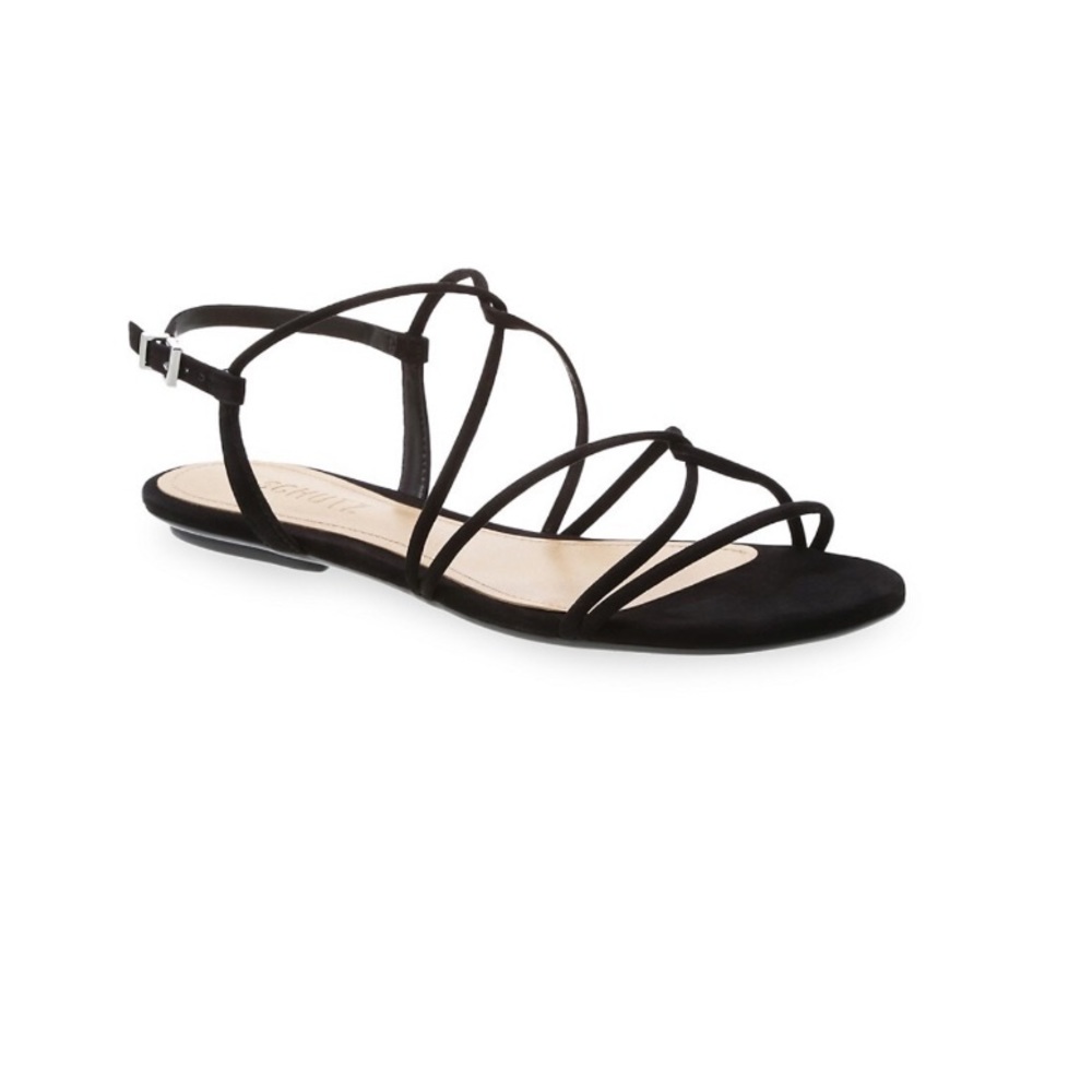 Schutz
Boyet Suede Strappy Flat Sandals